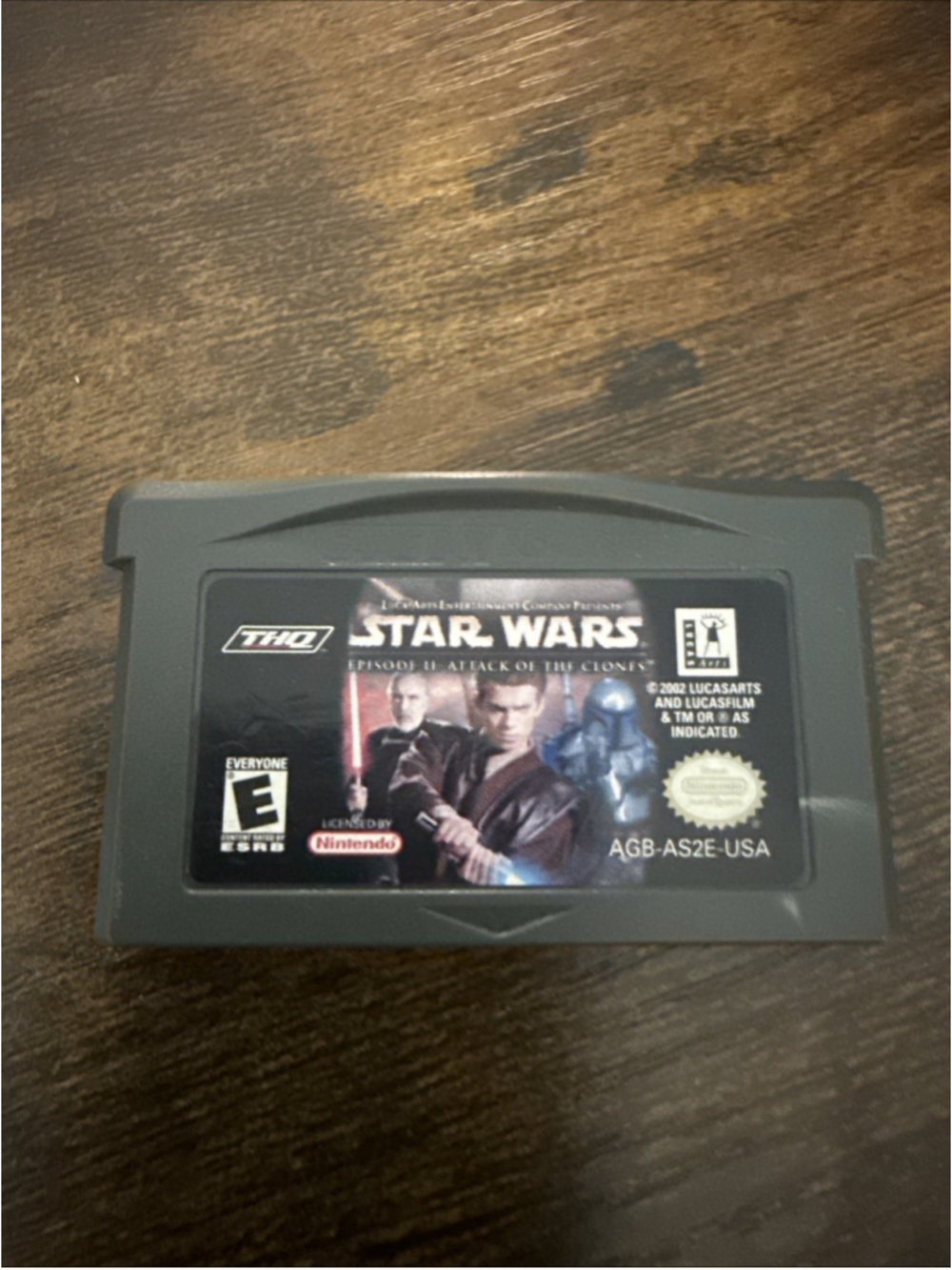Nintendo Game Boy Advance Star Ward Attack Of The Clones Cartridge
